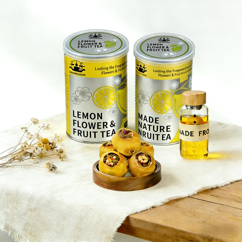 Water Buddy Lemon Flower & Fruit Tea Beverage - 9 Fruit/Flowers, Freeze-Dried, Single Serve, Individual Bags, Refreshing, Sweet & Tangy