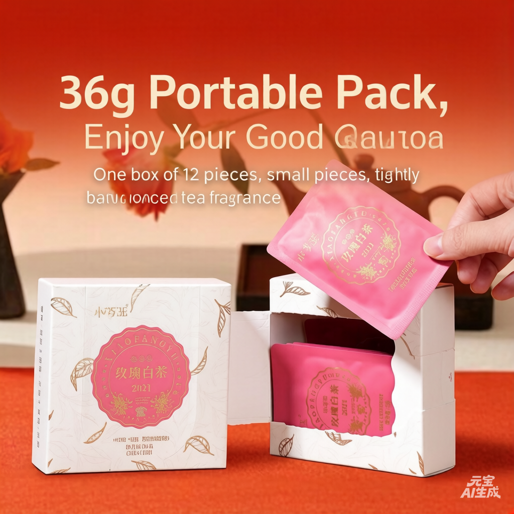2025 Harvest Collection Rose White Loose Leaf Tea Bags - Organic Beverage Blend, Natural Flower Tea, Sweet Rose Opens the Box First, Real Petals, 3g×12 Pieces (36g Total), Hot & Cold Brewing Suitable, Organic Tea Blend, White Tea