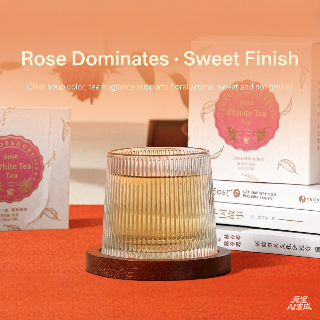 2025 Harvest Collection Rose White Loose Leaf Tea Bags - Organic Beverage Blend, Natural Flower Tea, Sweet Rose Opens the Box First, Real Petals, 3g×12 Pieces (36g Total), Hot & Cold Brewing Suitable, Organic Tea Blend, White Tea