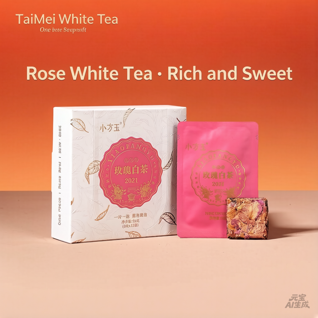 2025 Harvest Collection Rose White Loose Leaf Tea Bags - Organic Beverage Blend, Natural Flower Tea, Sweet Rose Opens the Box First, Real Petals, 3g×12 Pieces (36g Total), Hot & Cold Brewing Suitable, Organic Tea Blend, White Tea
