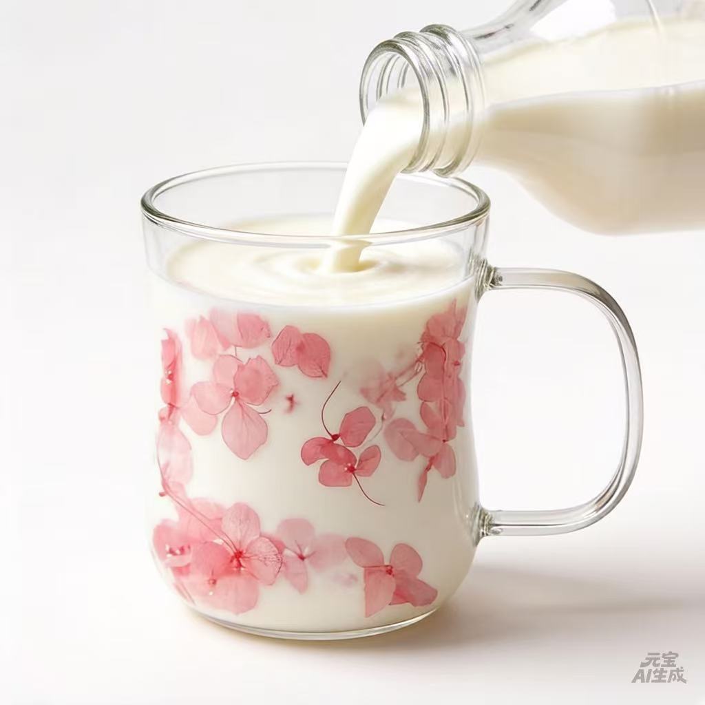 250ml High Borosilicate Double-Wall Heat-Resistant Insulated Glass Mug - Hourglass-Shape Slim Profile Floral Tea Cup with Genuine Preserved Flower Layer for Tea Lovers, Glassware Drinkware, Dining