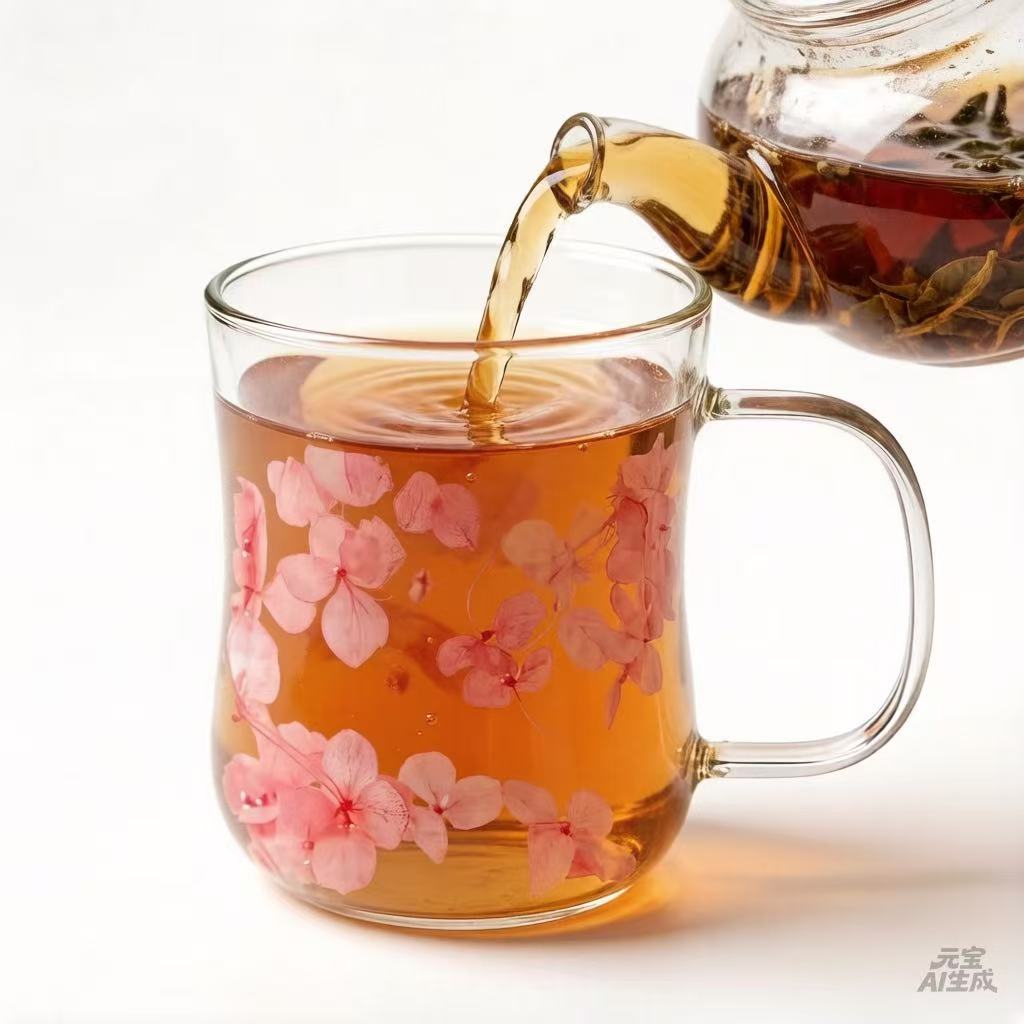 250ml High Borosilicate Double-Wall Heat-Resistant Insulated Glass Mug - Hourglass-Shape Slim Profile Floral Tea Cup with Genuine Preserved Flower Layer for Tea Lovers, Glassware Drinkware, Dining