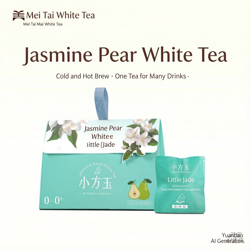 Jasmine White Tea with Pear | Refreshing Snow Pear Herbal Blend | Loose Leaf Tea Gift