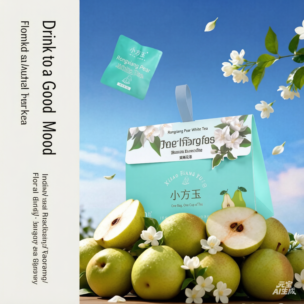 Jasmine White Tea with Pear | Refreshing Snow Pear Herbal Blend | Loose Leaf Tea Gift