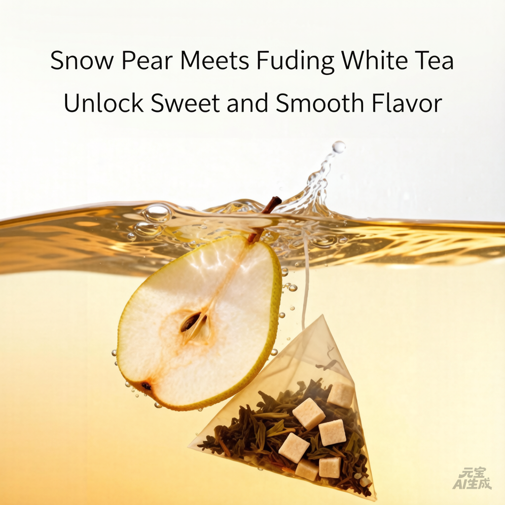 Jasmine White Tea with Pear | Refreshing Snow Pear Herbal Blend | Loose Leaf Tea Gift