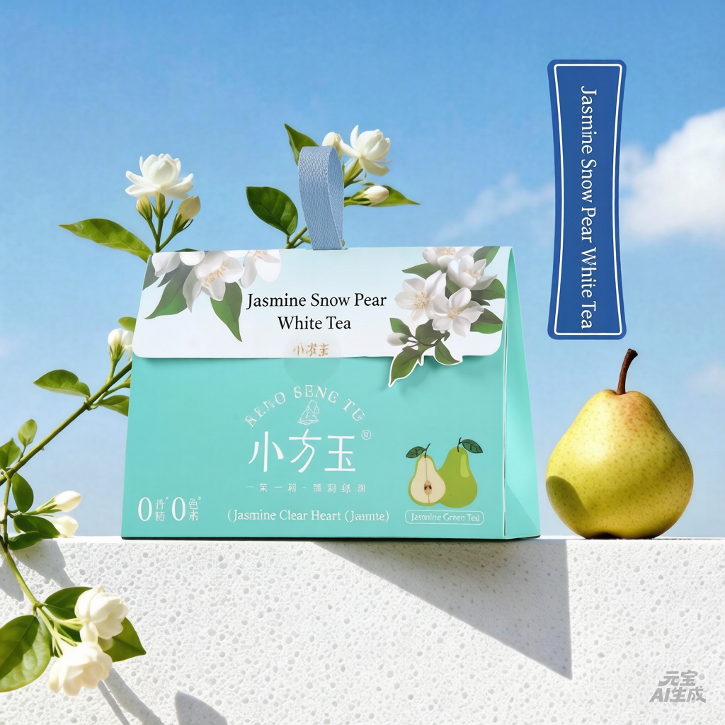Jasmine White Tea with Pear | Refreshing Snow Pear Herbal Blend | Loose Leaf Tea Gift