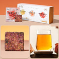 Fuding White Tea 2021 Gongmei Herbal Tea Cake – Osmanthus, Chrysanthemum & Rose Mini Square Biscuit Tea 105g