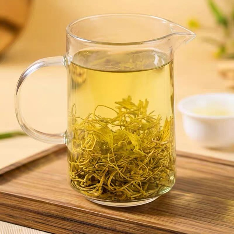 Purple Haze Tea 120g – Zero Caffeine, Zero Sugar, Naturally Sweet Vine Tea. Whole leaf in resealable pouch. Packed with flavonoids for throat comfort & wellness. Smooth, aromatic & calming – your nightly ritual. By Nancy Tea House