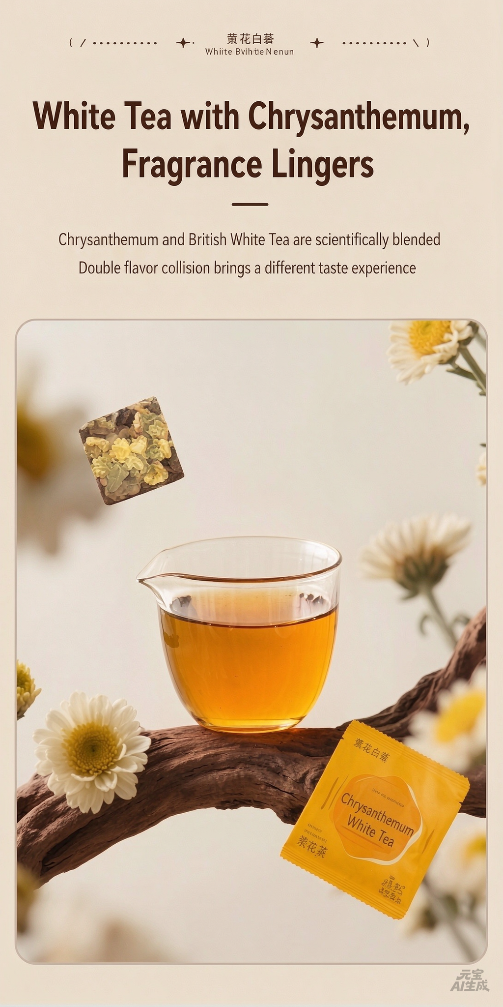 Chrysanthemum White Tea (Compressed Flavored Tea)