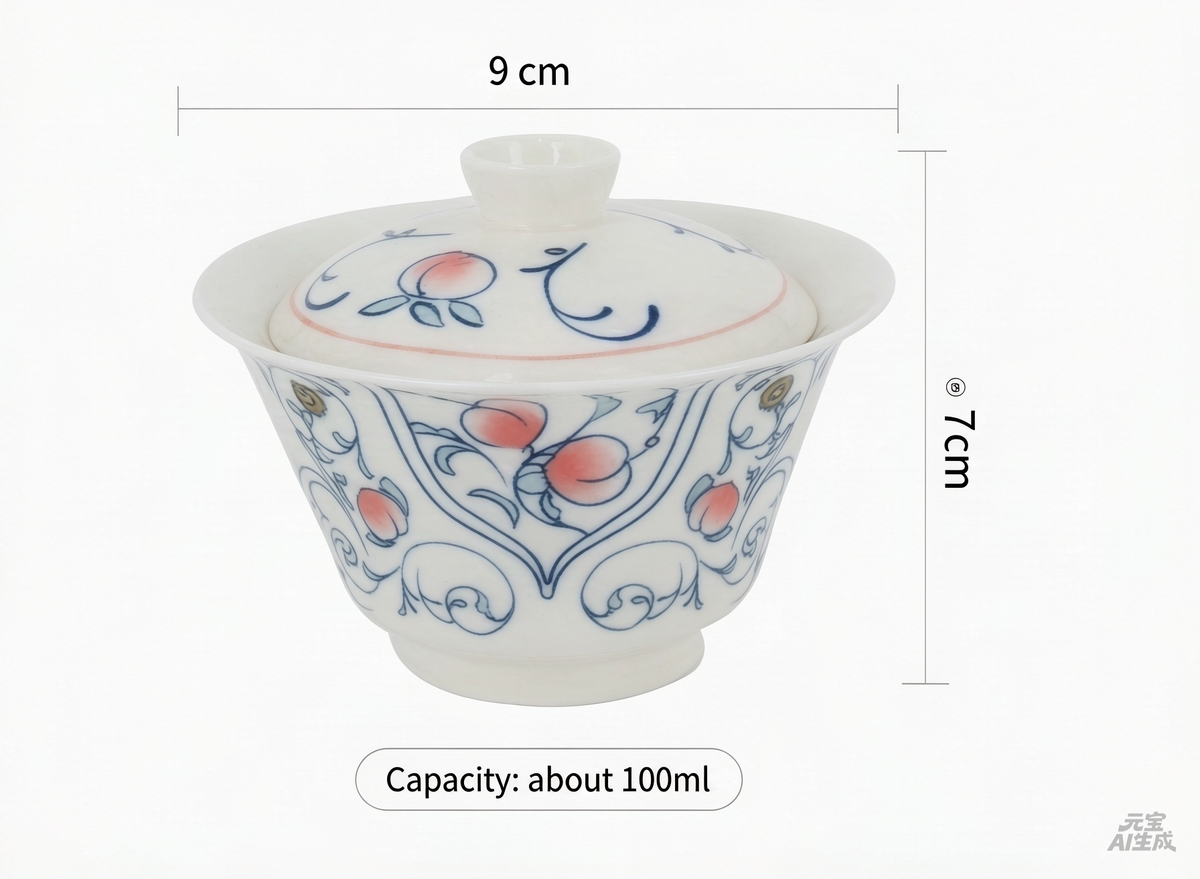 2026 New Style Lotus Scroll Pattern Pink Peach Ceramic Gaiwan & Tea Cup Set High-End 3-Piece Chinese Kung Fu Tea Ware for Home Brewing