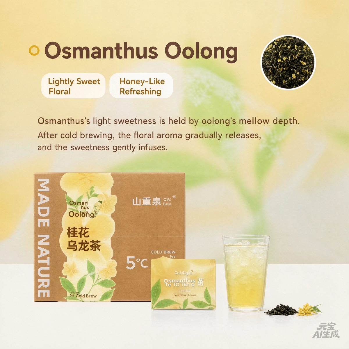Iced Aroma 5° Cold Brew Tea Guava & Phyllanthus Emblica Qilan Black Tea Green Pomelo Matcha Dian Green Tea Lychee Rose Black Tea Osmanthus Oolong Tea