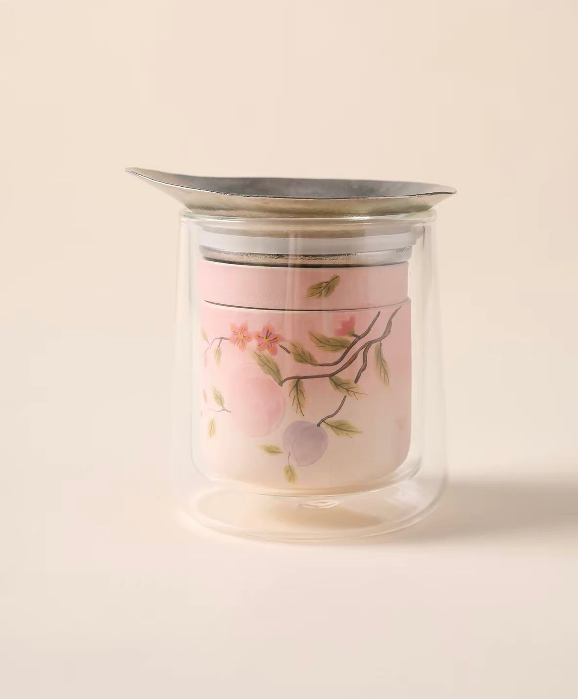 Nancy Tea House Titanium Freedom "Peach & Plum Fragrance" Travel Tea Set