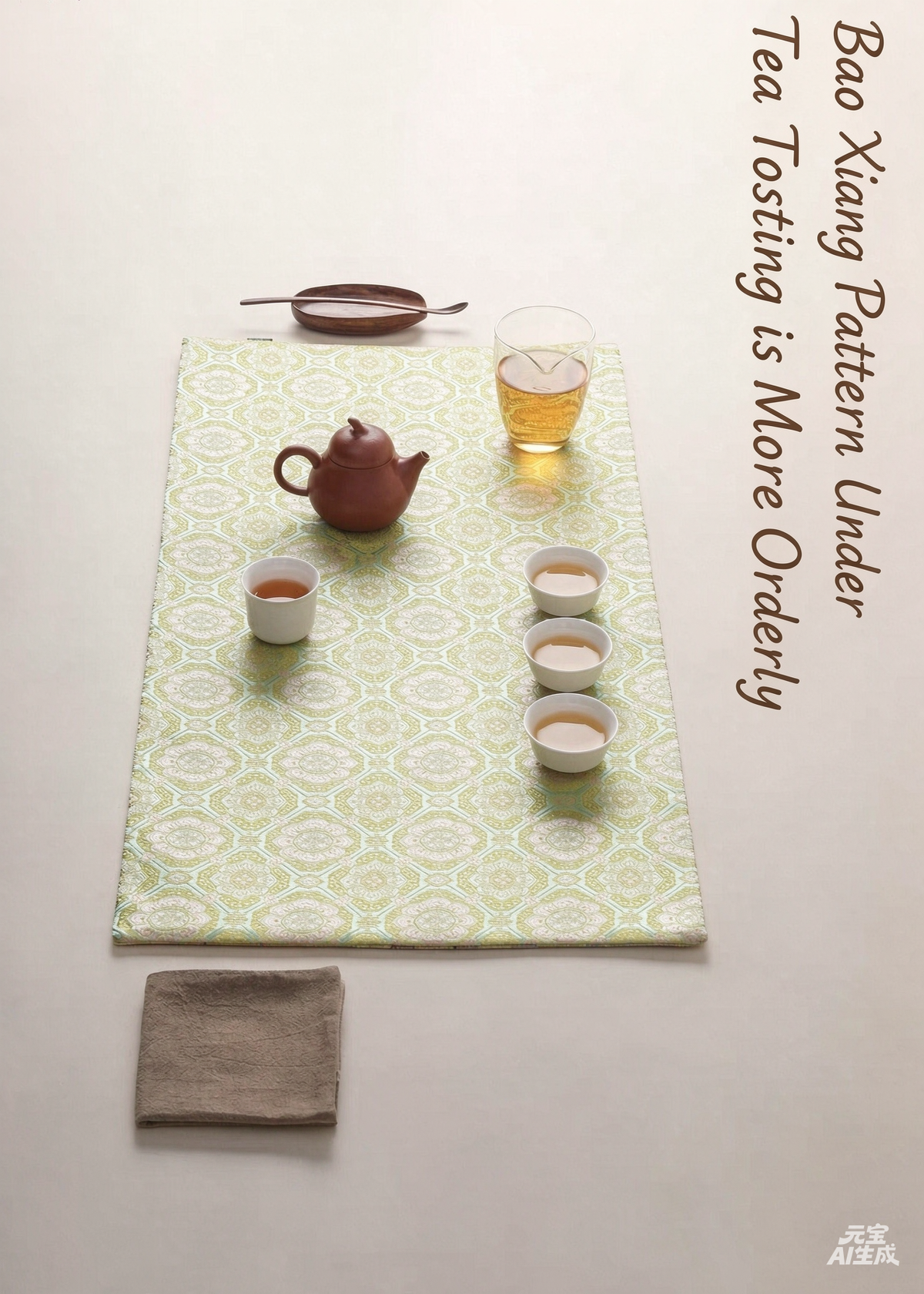 New Chinese Style Song Dynasty Aesthetics  Tea Mat Tea Pad