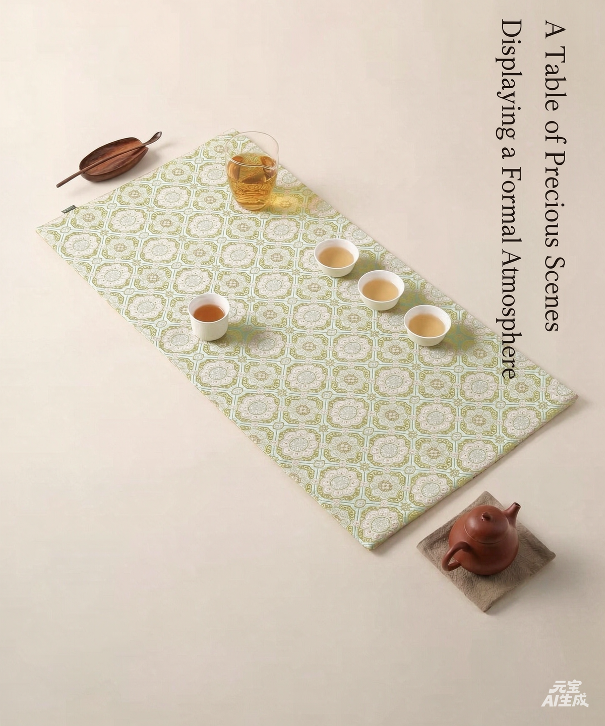 New Chinese Style Song Dynasty Aesthetics  Tea Mat Tea Pad