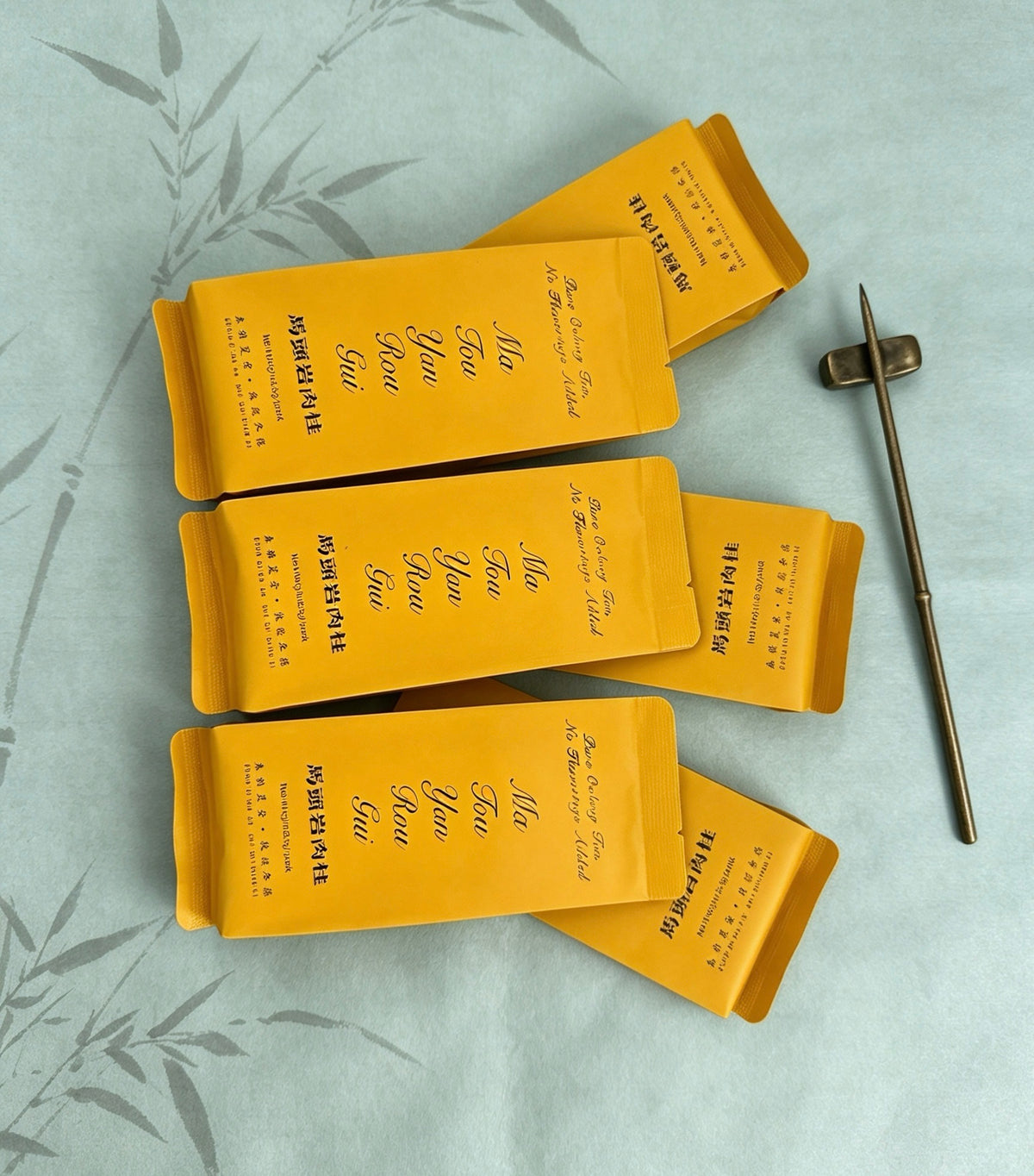 Zhengyan Matouyan Rougui Wuyi Rock Tea - 6 Bags/Box, High Mountain Cinnamon Oolong with Non-Gong Fu Craft