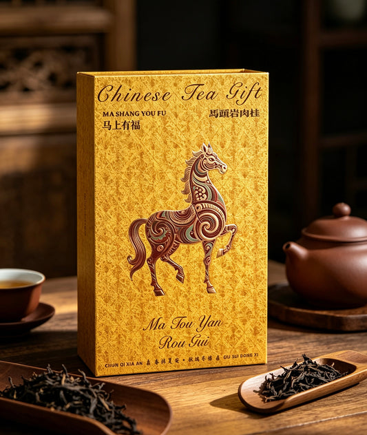 Zhengyan Matouyan Rougui Wuyi Rock Tea - 6 Bags/Box, High Mountain Cinnamon Oolong with Non-Gong Fu Craft