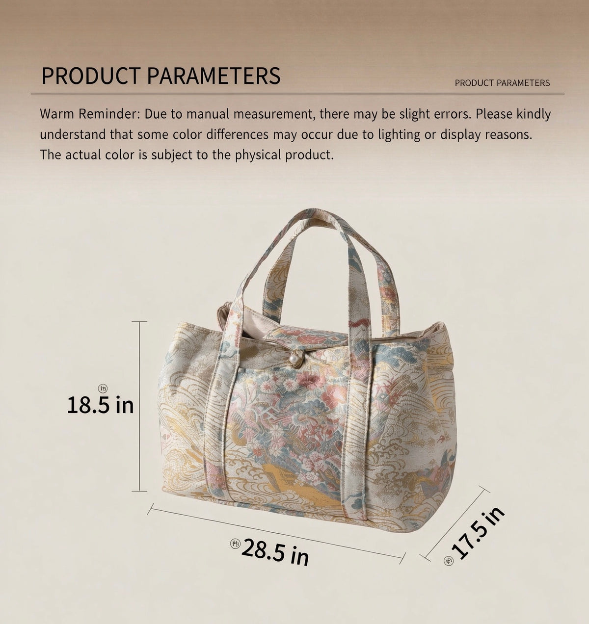 2026 New Arrival Outdoor Tea Set Storage Bag | Traditional Jacquard Portable Tote | Elegant Versatile Travel Organizer