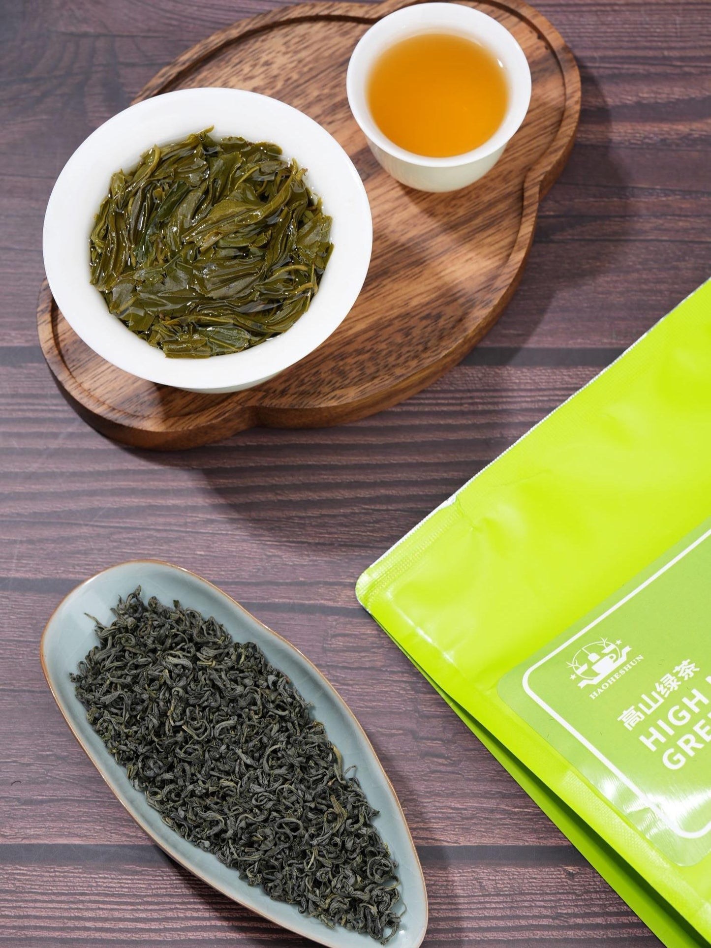 HaoHeShun Loose Leaf Green Tea 250g | Hand-Harvested Buds, Rich Soybean Note, Sugar-Free & Non-GMO