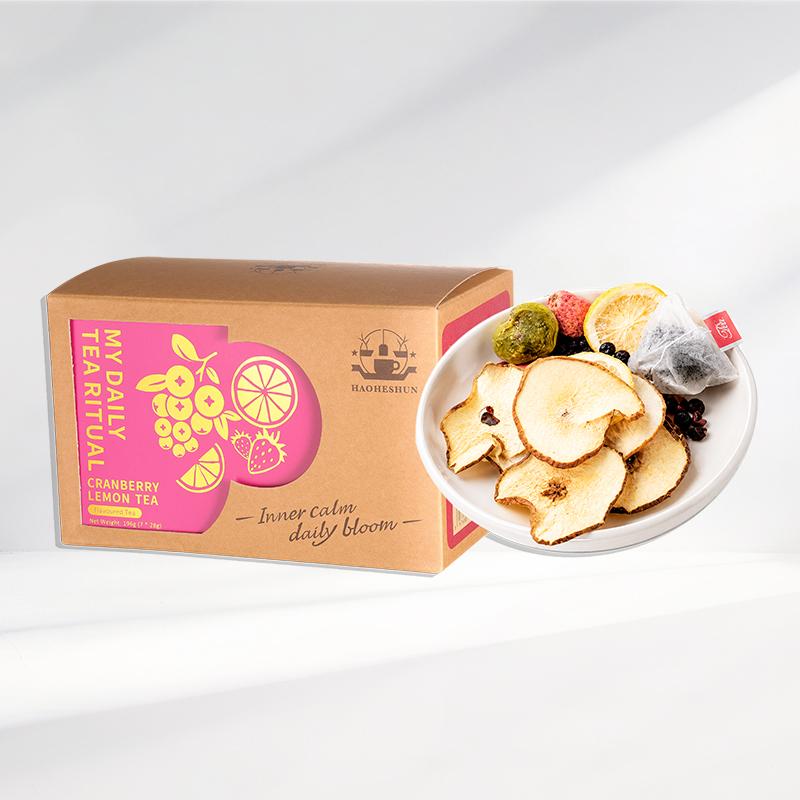 Cranberry Fruit & Herbal Tea Beverage - Clean, Honey-Infused, Vitamin C-Rich Blend (Loose/Tea Bags) for Hydrated Skin, Radiant Natural Glow